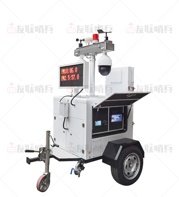 工地?fù)P塵氣象監(jiān)測(cè)太陽(yáng)能移動(dòng)監(jiān)控車